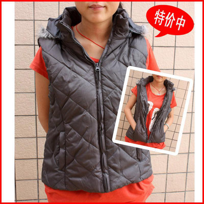 品牌折扣女裝冬裝 正品羽絨馬甲背心，時尚保暖批發(fā)優(yōu)選